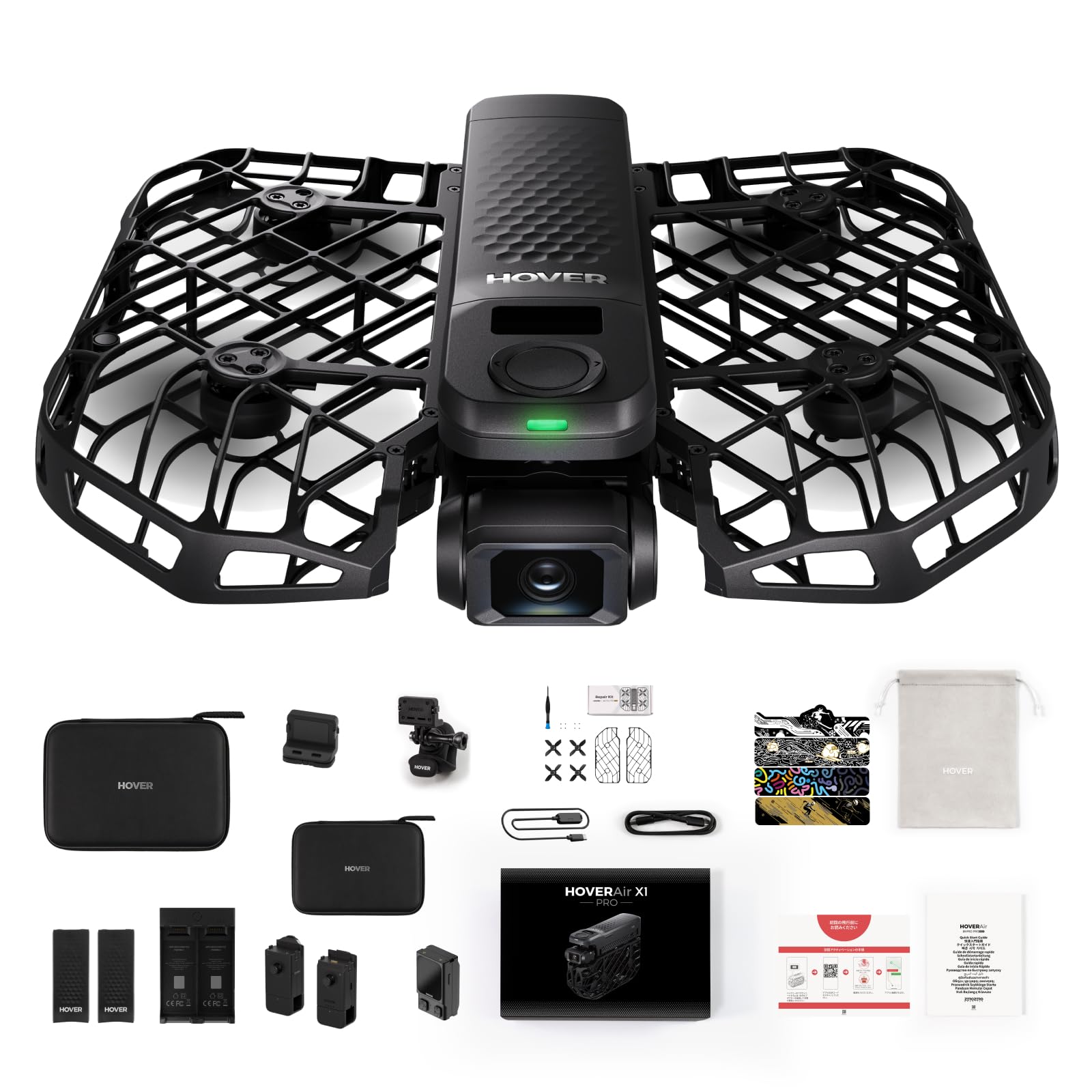 ぷろたんHOVERAir X1 Smart ZERO ZERO ROBOTICS］超軽量99gでドローン免許不要 AI飛行カメラ